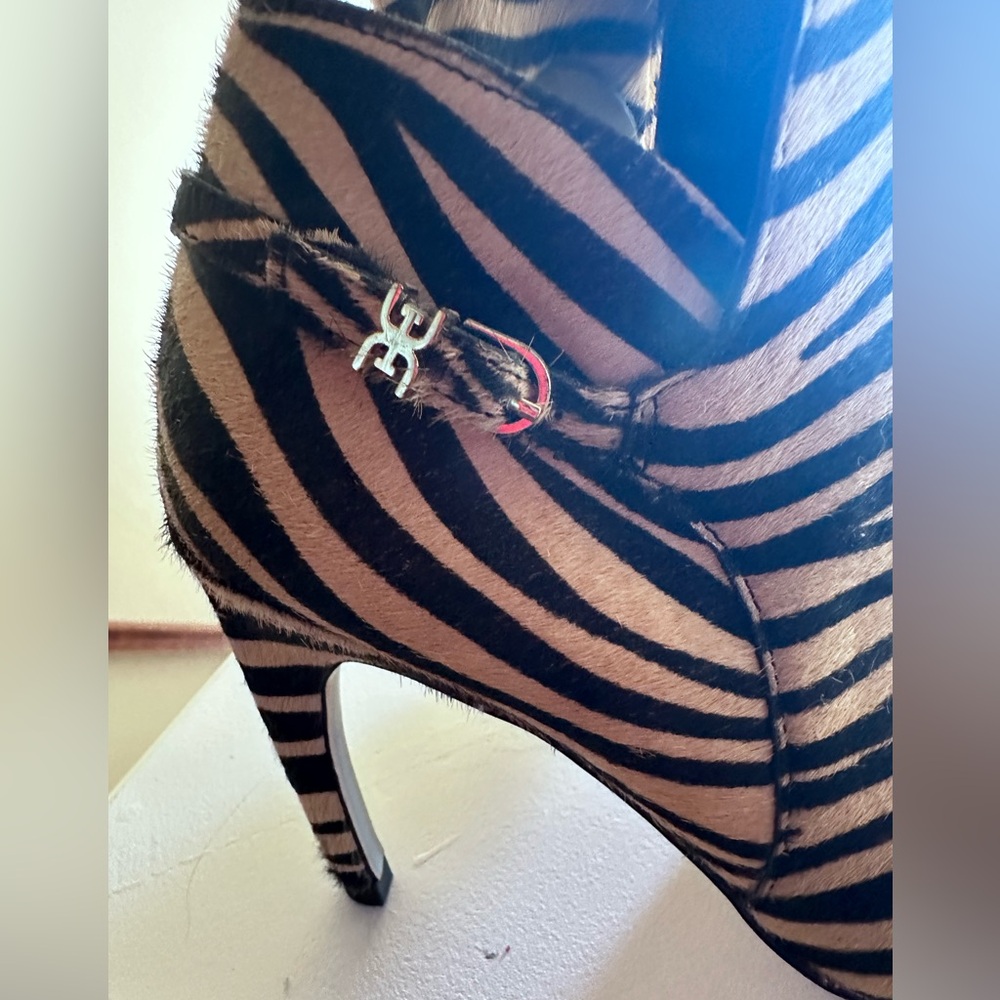 Sam Edelman Zebra Print Ankle Boots - Picture 3 of 10